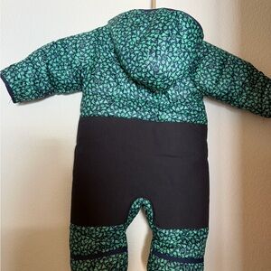 Burton Green and Black Kids One Piece Footie